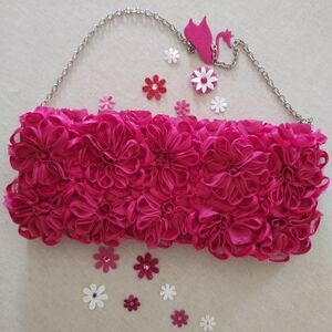 BrighT🌺PinK 🥀RosEtte Petal Handbag~ by The Limited